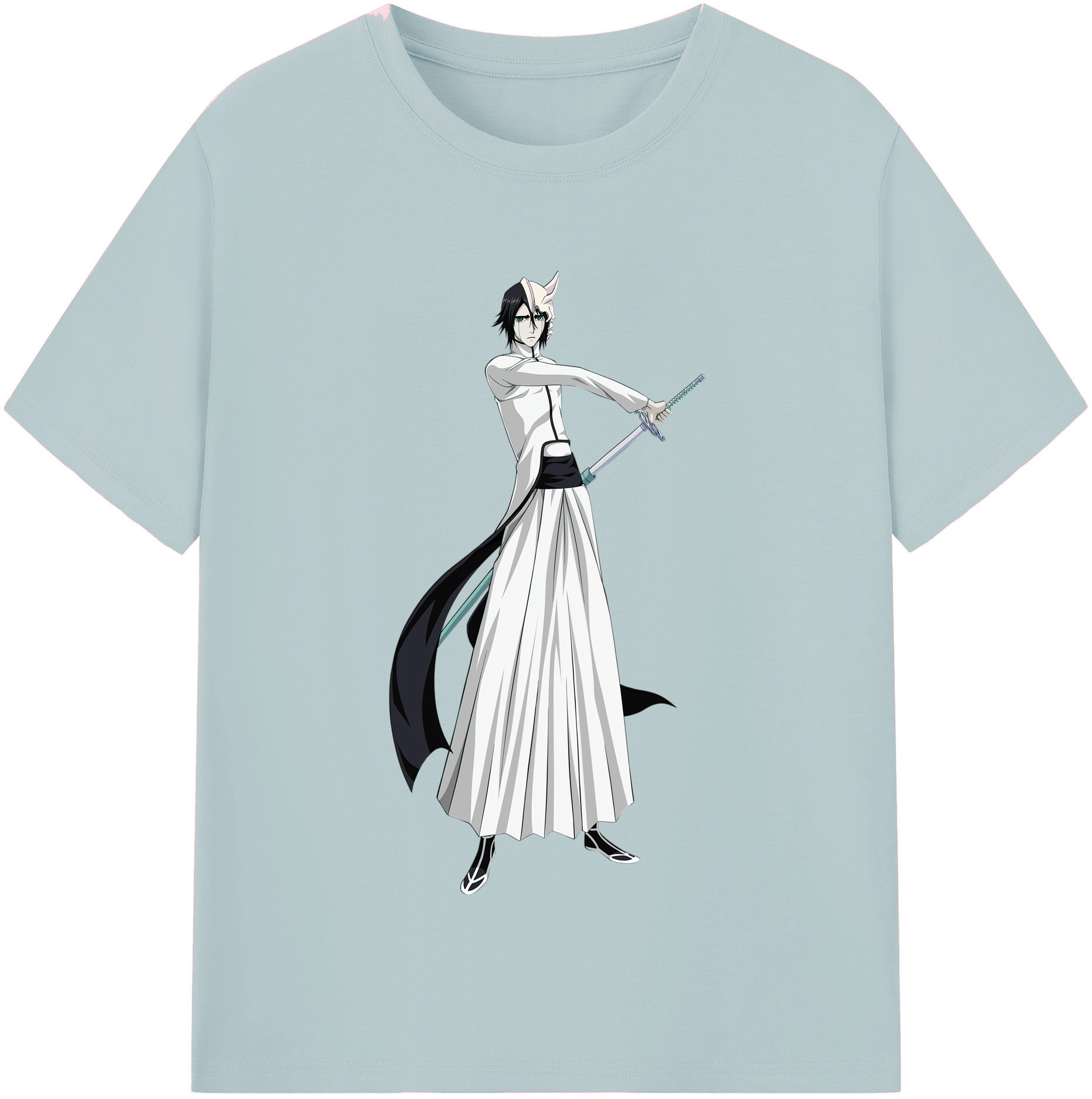 （画像用） ブリーチ ウルキオラ·シファー BLEACH Ulquiorra cifer 綿100％半袖Tシャツ（フロントプリント）